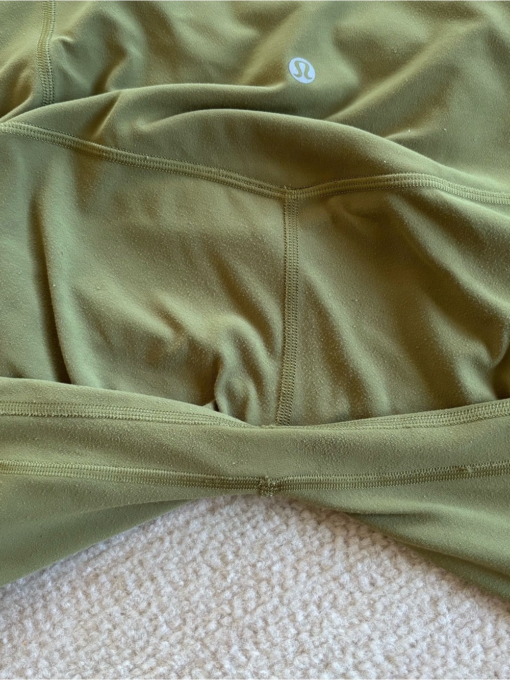 lululemon athletica Olive Green High-Rise Leggings size 6 - Picture 4 of 11